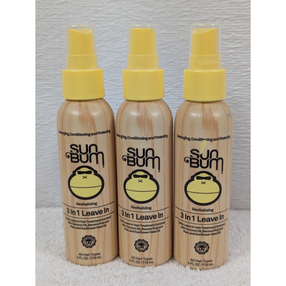 Sun Bum - Revitalizing 3 in 1 Leave In Hair Treatment UV Protection - 4 Fl Oz